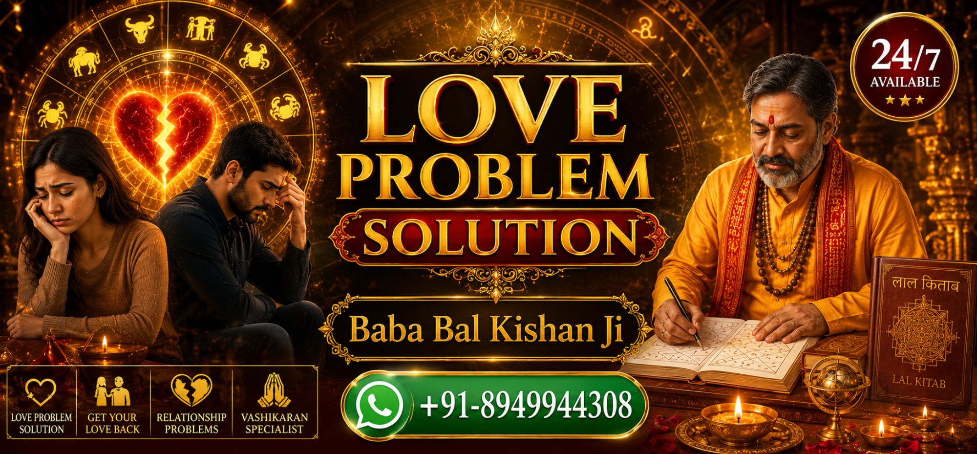 Love Problem Astrology: A Complete Guide to Solving Relationship Problems Through Astrology - Baba Bal Kishan Ji Astrology Services
