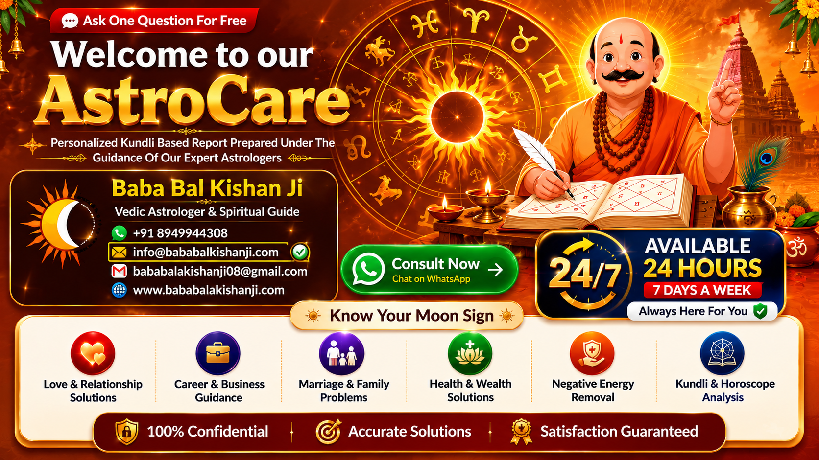Career Prediction by Date of Birth Indian Astrology Free: Complete Guide for Life Direction & Relationship Clarity - Baba Bal Kishan Ji Astrology Services