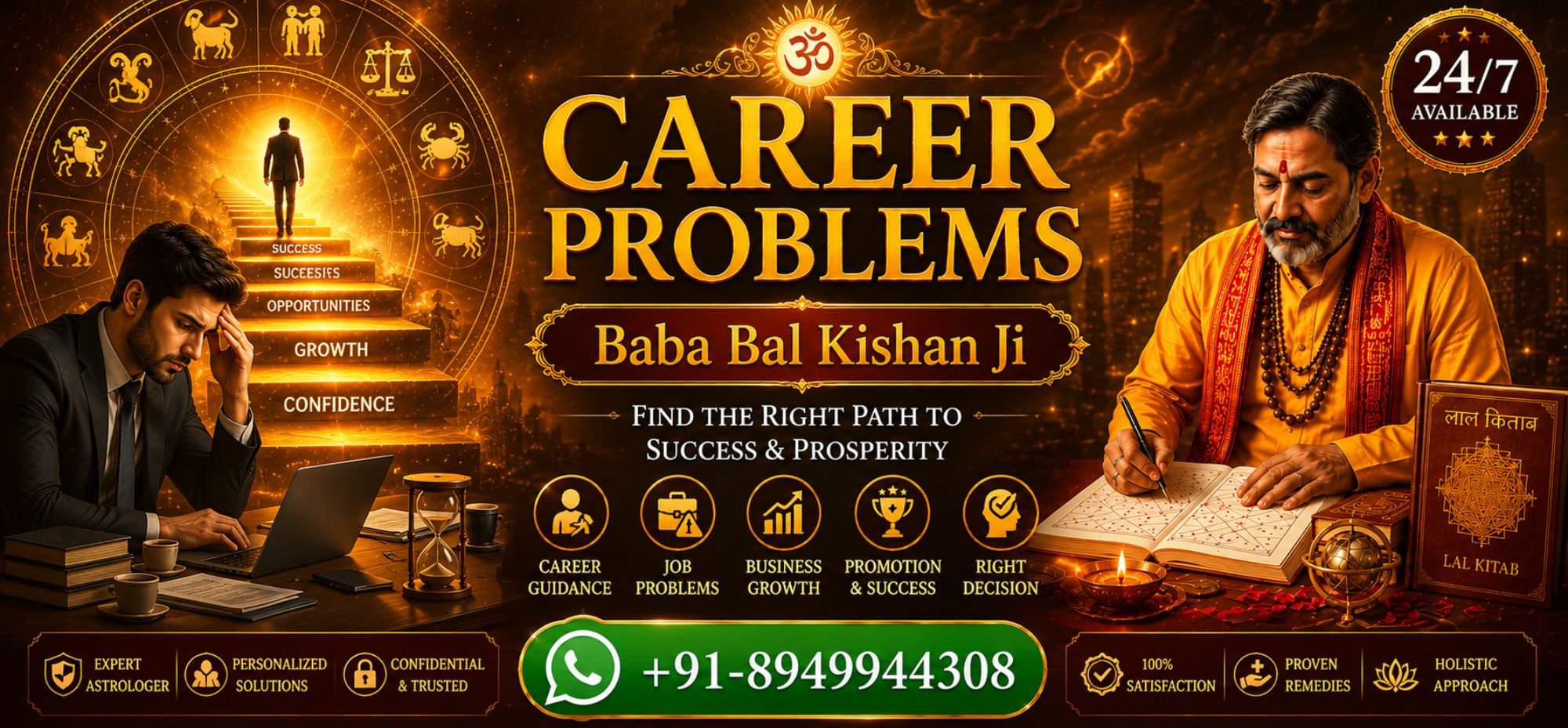 Career Success Astrology: Unlock Your Professional Potential - Baba Bal Kishan Ji Astrology Services